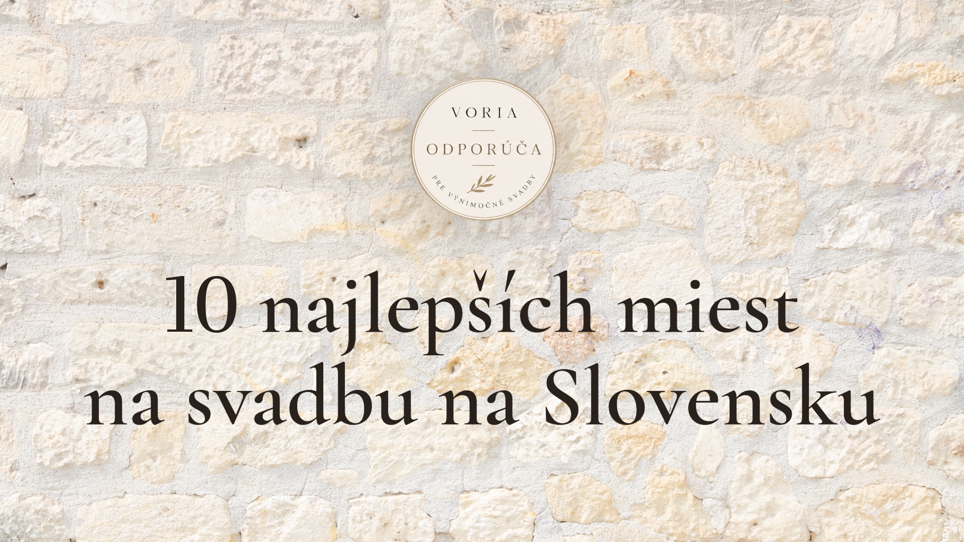 10 najlepších miest na svadbu na Slovensku: Voria výber